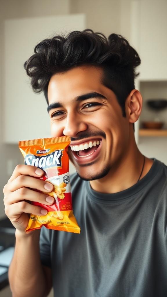 Latino food creator tasting snack